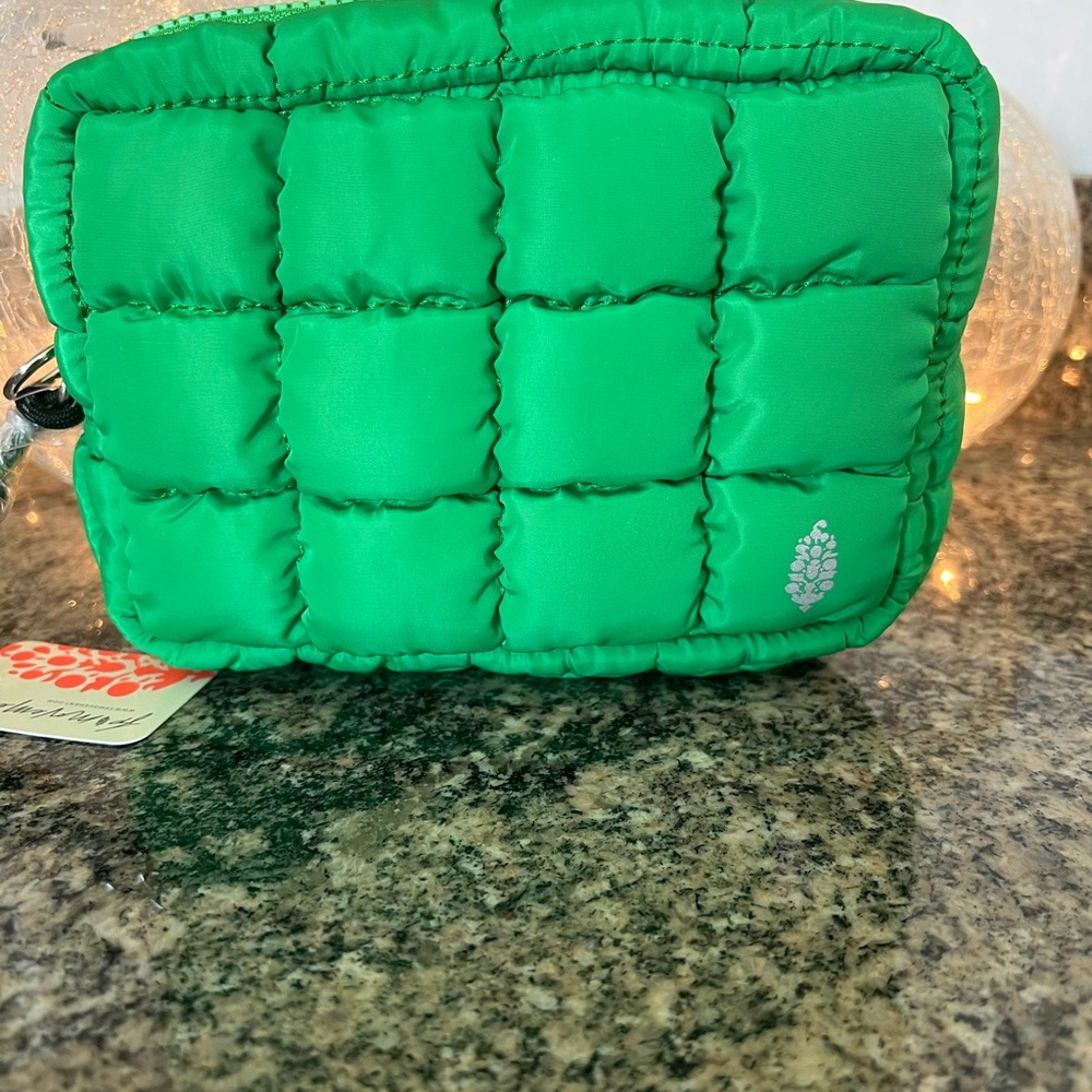 Free People Quilted Mini Case with Wristlet Strap